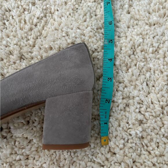 Margaux The Heel Gray Suede Block Heels Size 36N - Picture 8 of 9